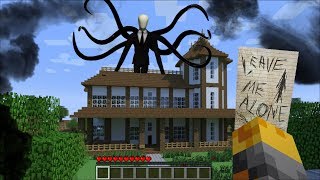 GIANT SLENDERMAN APPEARS IN MY HOUSE IN MINECRAFT !! Minecraft Mods screenshot 4