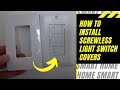 Screwless Light Switch Cover Installation
