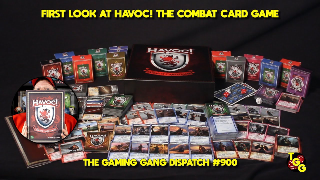 Havoc! The Combat Card Game First Look on The Gaming Gang Dispatch EP 900