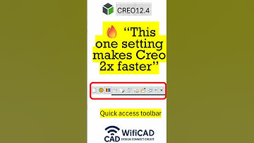 🔥What the Quick Access Toolbar is and why it saves time #Creo #CreoParametric #CADTips