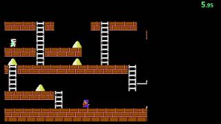 Lode Runner. Stage 7. 2 types of strategy. 42.43 and 43.50