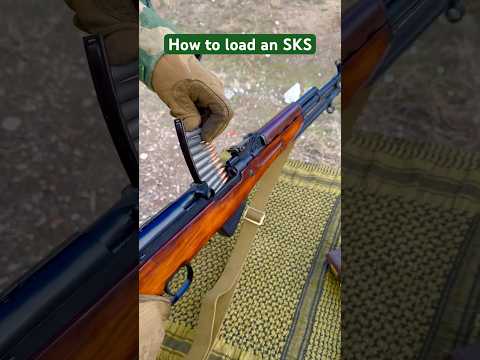 How to load an SKS #rifle #guns #gun #sks #russian #military #ammo #shooting #militaryhistory #ussr