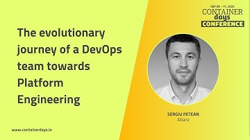 The evolutionary journey of a DevOps team towards Platform Engineering - Sergiu Petean