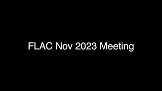 Nov 2023 FLAC Full Meeting