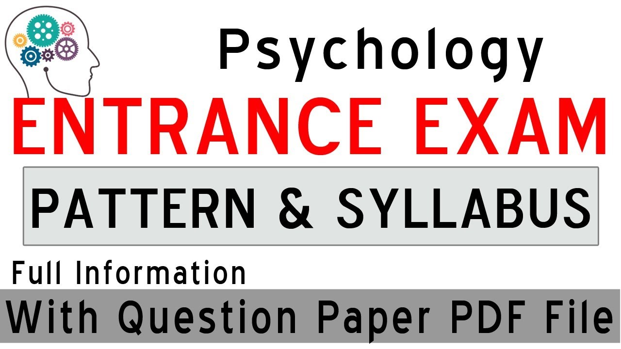 psychology phd entrance exam