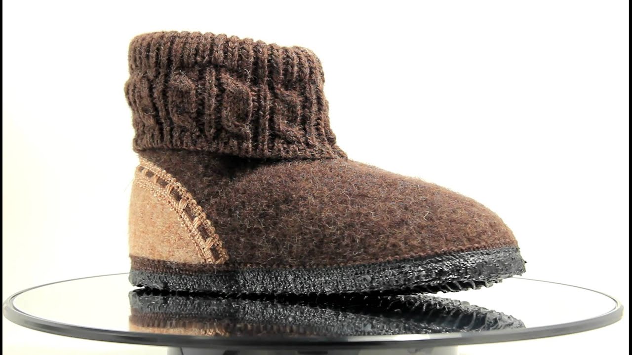 GIESSWEIN hjemmesko i brun med flotte detaljer