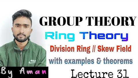 Division Ring Or Skew field with ex. & theorems#algebra@Live_Study_Vlogs#maths#lucknowuniversity