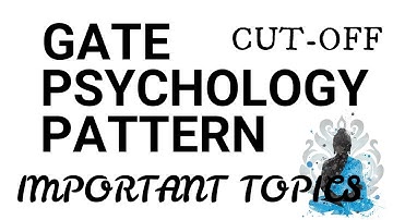 Gate pattern // Cut-off // Important topics and question wise data