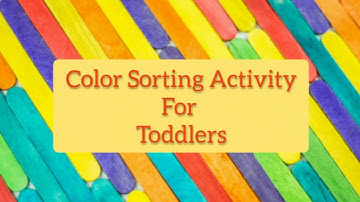 Color Sorting Activity for toddlers @momiandkidz