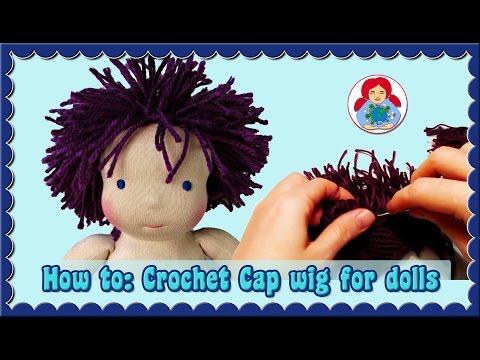 DIY | Doll Wig Step by Step Tutorial: Crochet Cap/ Hook and Loop Method | Sami Dolls Tutorials