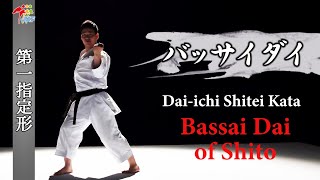 Bassai Dai of Shito, Dai-ichi Shitei Kata #3 空手道形教範 第一指定形 バッサイダイ（糸東流）