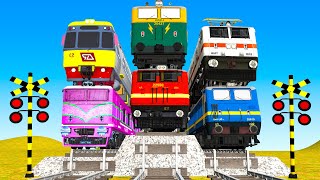 【踏切アニメ】あぶない新幹線6Train【電車】アニメ Fumikiri 3D Railroad Crossing Animation