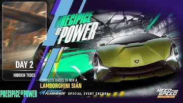 4:3 | 2021 Lamborghini Sián FKP 37 | Day 2  HIDDEN TIDES | NFS No Limits: Precipice of Power