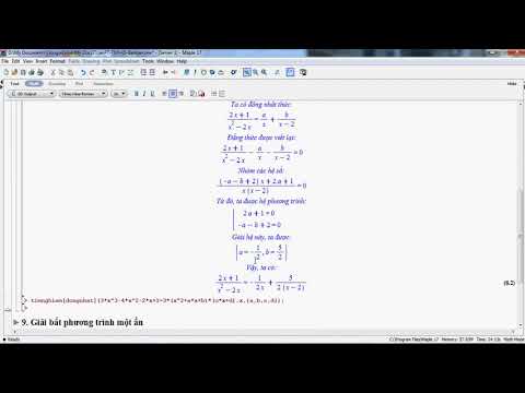 [Maple][Gói bài toán] Tìm các hệ số trong phương trình đồng nhất