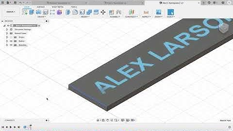 3D Printing Episode 4: Designing a Personalized Nameplate