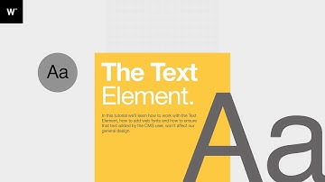 Webydo Tutorial: The Text Element