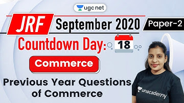 UGC NET Paper 2 Crash Course | Commerce by Pooja Verma | Questions Bank | Previous Year Questions