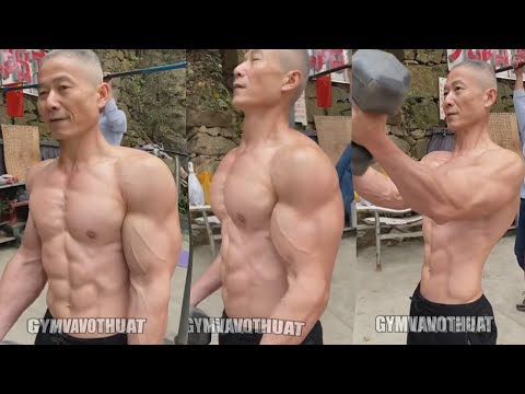 Video Tập Tại Nhà Kết Hợp Tại Gym ? Ông Lão Tự Tập Vẫn Cơ... - youtube