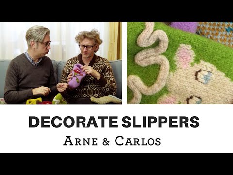 How to decorate slippers - by ARNE & CARLOS