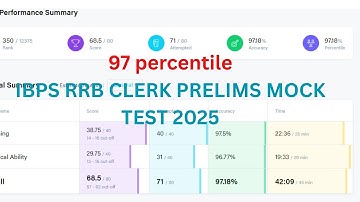 Testbook IBPS RRB Clerk Prelims 2025 Mock Test | Quant and Reasoning