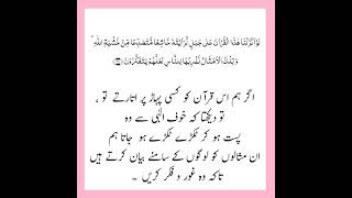 Surah hashr Aayat #21