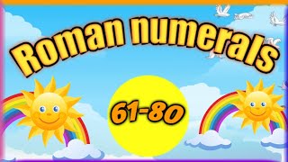 Roman numerals in English voice 61-80 || learning Video