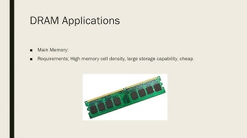 EE271 Group 6 Presentation - Differences between SRAM and DRAM.
