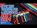 How to Apply 2-Step Heat Transfer Foil + Adhesive HTV | 5-Color Foil Design