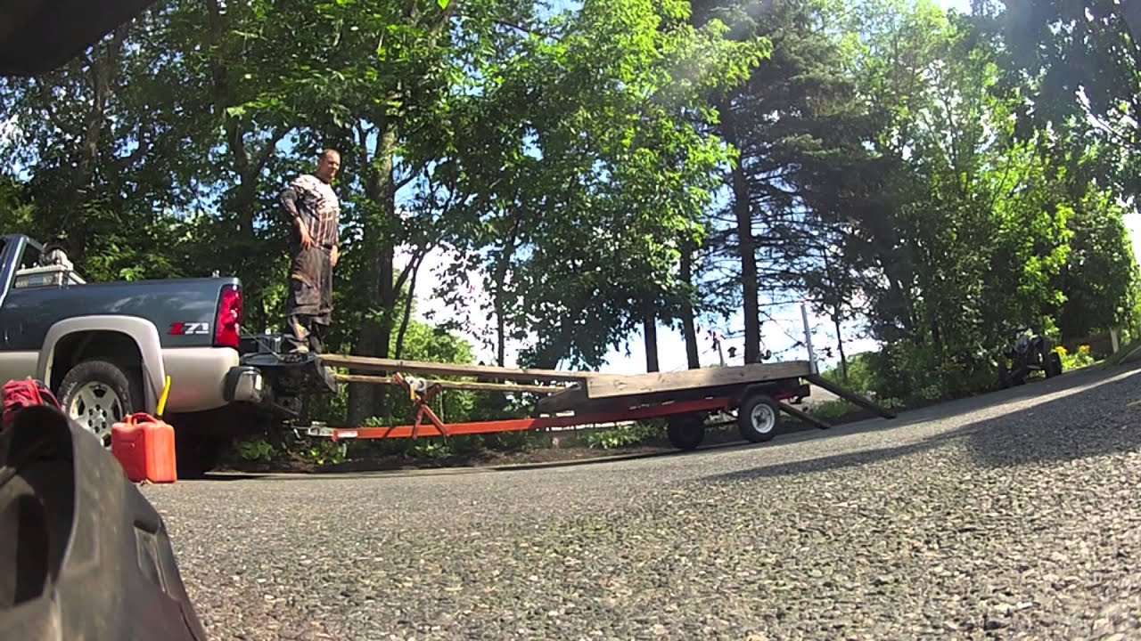 Custom quad ramps from trailer to truck bed... YouTube