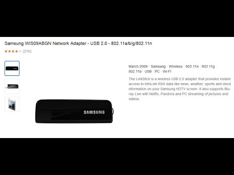 WIS09ABGN Samsung Wireless USB LinkStick Wireless LAN Adapter (AK9801083A)  - YouTube
