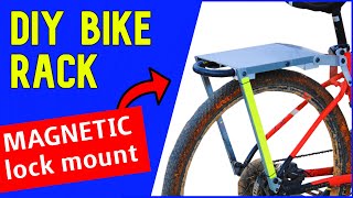 How to make a Bike Rear Rack w a MAGNETIC Ulock Mount! (no welding)