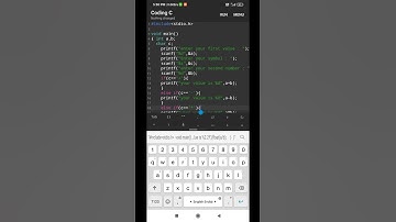 Making a Calculater with using if else in "c" language In Android #shorts#c#language