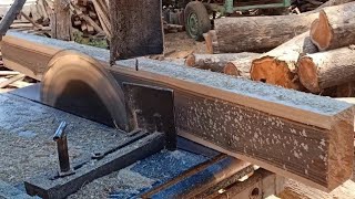 Wow Kayu Jati Josss Proses Kusen 714 Pakai Gergaji Serkel Piringan