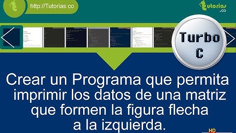 arrays – turbo C (imprimir datos figura flecha izquierda)