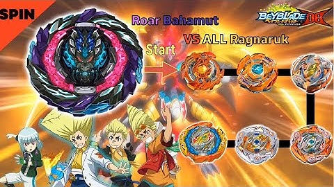 베이블레이드 버스트 다이너마이트 로어 바하무트 VS 올 라그나로크 ベイブレードバーストDB 【Roar Bahamut VS ALL Ragnaruk】 Beyblade Burst DB