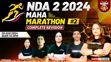 NDA 2 2024 | Maha Marathon | Complete Revision | Most Expected Questions | Fully Solved | Part 2
