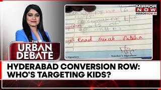 Hyderabad School Row: VHP Demands Probe Over Alleged ‘Soft Conversion’ | Watch Urban Debate screenshot 5
