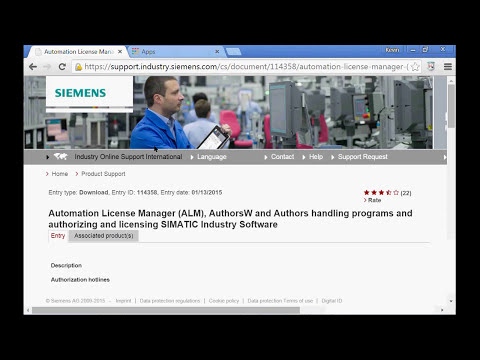 Siemens Software and License Download Process