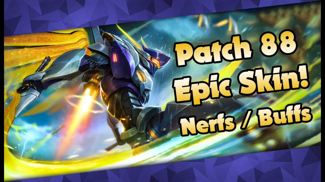 Mobile Legends Patch 88 Saber Codename Storm Epic Skin Youtube