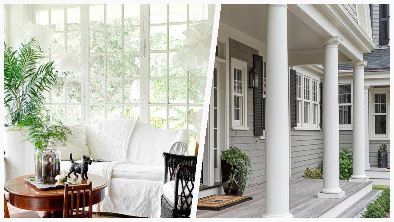 75 Traditional White Porch Design ☆ - YouTube