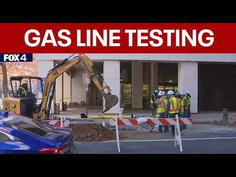 Gas lines being tested near Fort Worth hotel blast site - YouTube