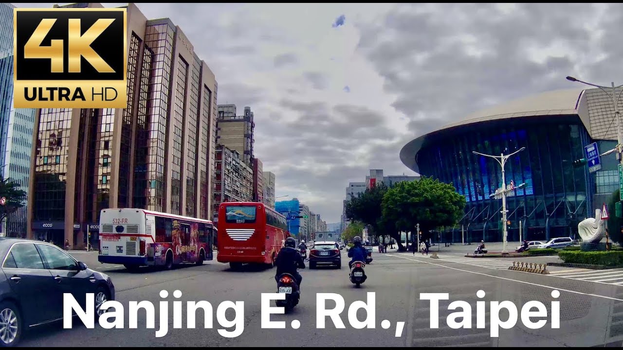 【4K】A morning drive in downtown Taipei City (台北市), Taiwan (台灣)