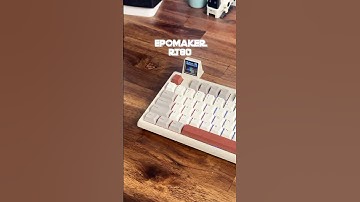 This keyboard has a TV screen and a touch screen, cool keyboards 2024. #tech #keyboard #setup