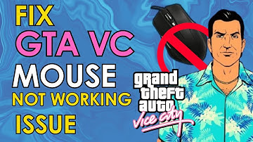How to fix GTA VC Mouse NOT WORKING in 1 Minute
