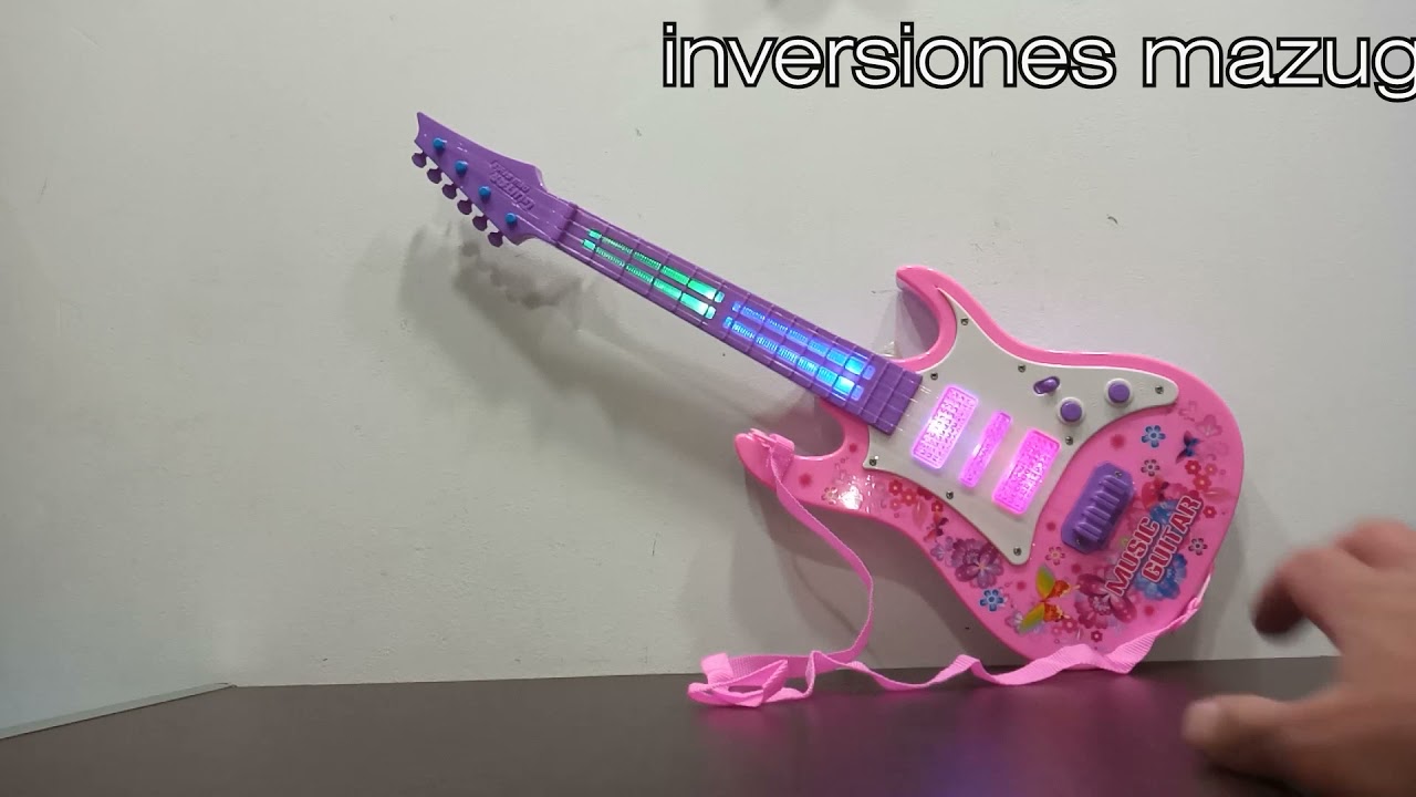 Guitarra Juguete Luces Sonido Niños Regalo Instrumento