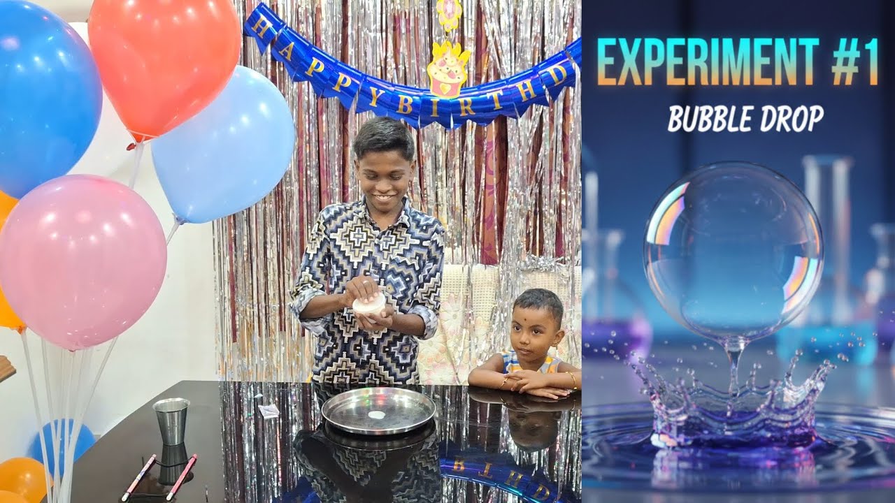 Experiment #1 bubble drop 