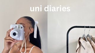 uni diaries | 5am productive mornings + navigating friendships in uni + doing my hair and working
