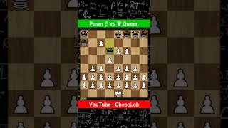 chess experiment, Pawn vs Queen, #ChessLab