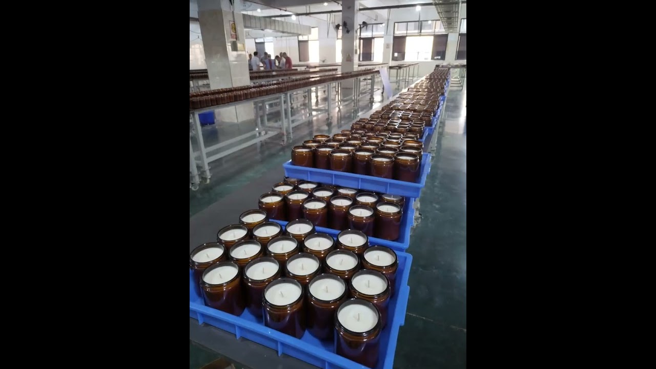 jar candle filling process