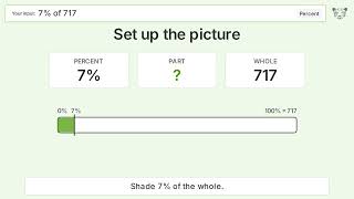 What is 7% of 717 Step-by-Step Percent Video